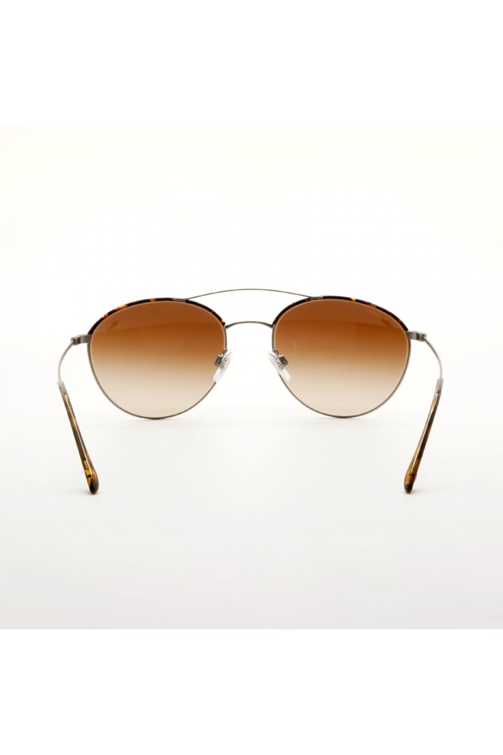 Giorgio Armani - Occhiali da sole in metallo ovali per donna argento, oro -