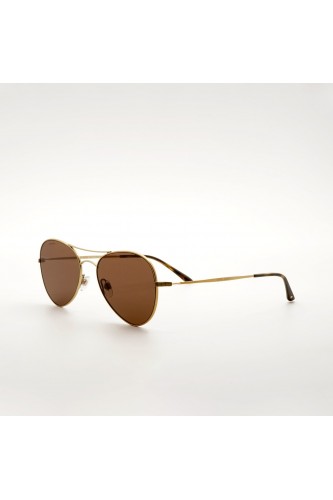 Giorgio Armani - Occhiali da sole in metallo aviator per uomo oro - AR6035