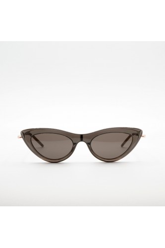 Pomellato - Occhiali da sole cat eye combinato per donna grigio - PM0063S 001 2