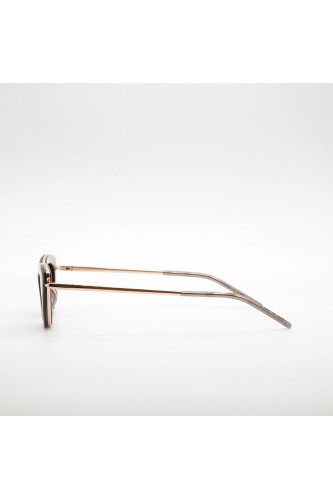 Pomellato - Occhiali da sole cat eye combinato per donna grigio - PM0063S 001