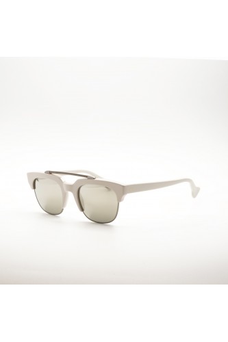 Saturnino - Occhiali da sole combinati squadrati unisex bianco, arancione