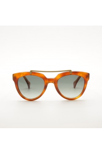 Saturnino - Occhiali da sole in celluloide aviator unisex tartarugato 2