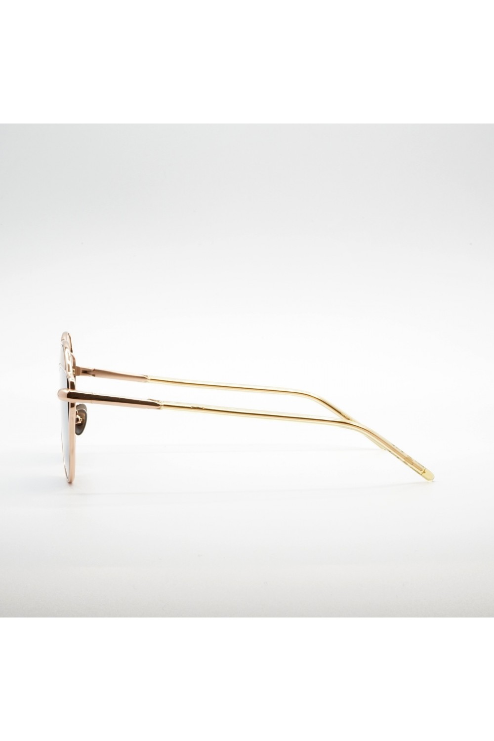 Pomellato - Occhiali da sole tondi in metallo bicolore per donna rosa, celeste