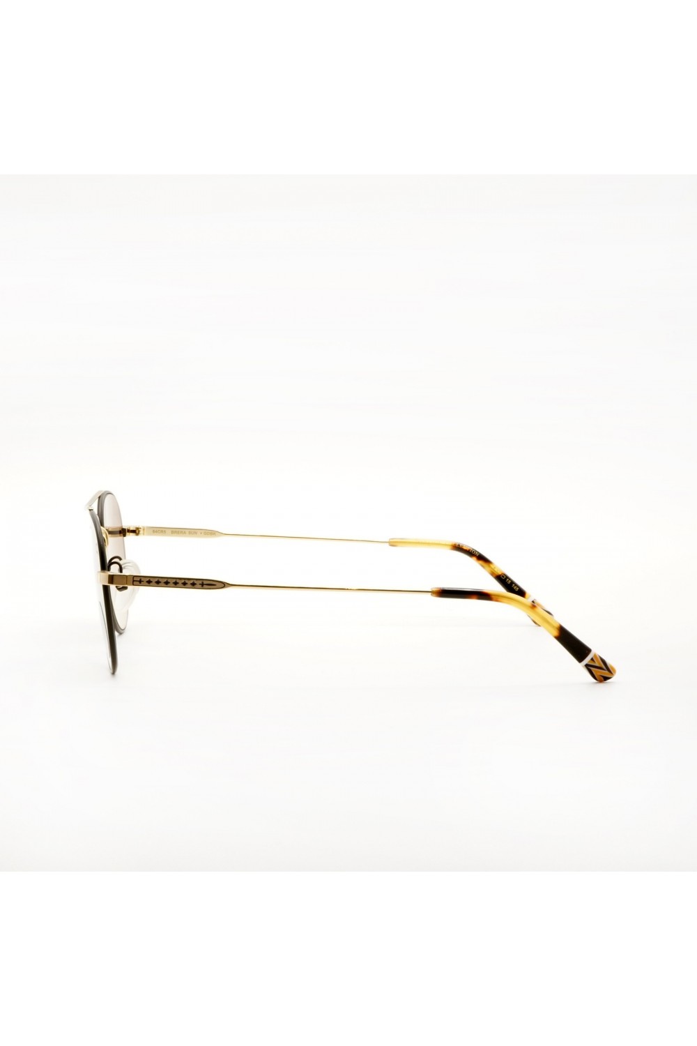 Etnia Barcelona - Occhiali da sole in metallo aviator unisex nero/oro - BRERA