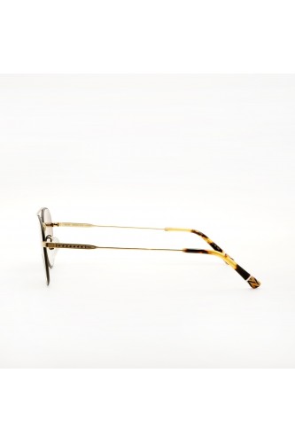 Etnia Barcelona - Occhiali da sole in metallo aviator unisex nero/oro - BRERA