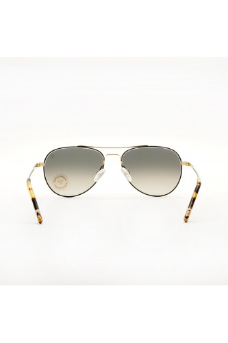 Etnia Barcelona - Occhiali da sole in metallo aviator unisex nero/oro - BRERA