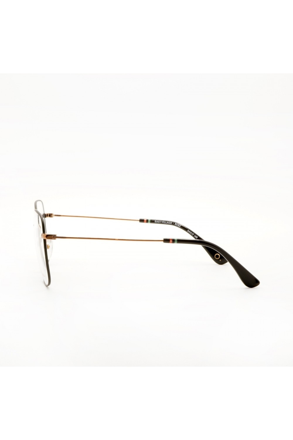 Etnia Barcelona - Occhiali da vista in metallo squadrati per donna nero - EAST