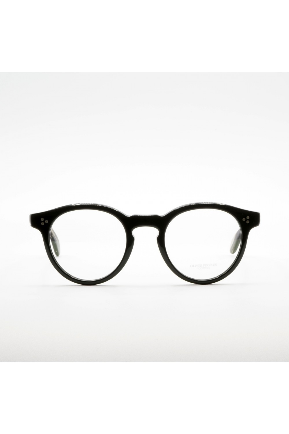 Oliver Peoples - Occhiali da vista tondi in celluloide unisex nero, marrone
