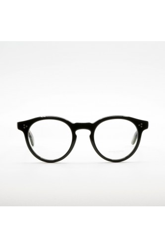 Oliver Peoples - Occhiali da vista tondi in celluloide unisex nero, marrone