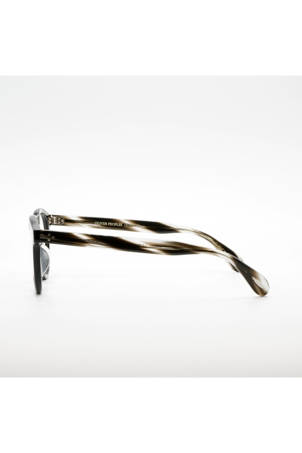 Oliver Peoples - Occhiali da vista tondi in celluloide unisex nero, marrone