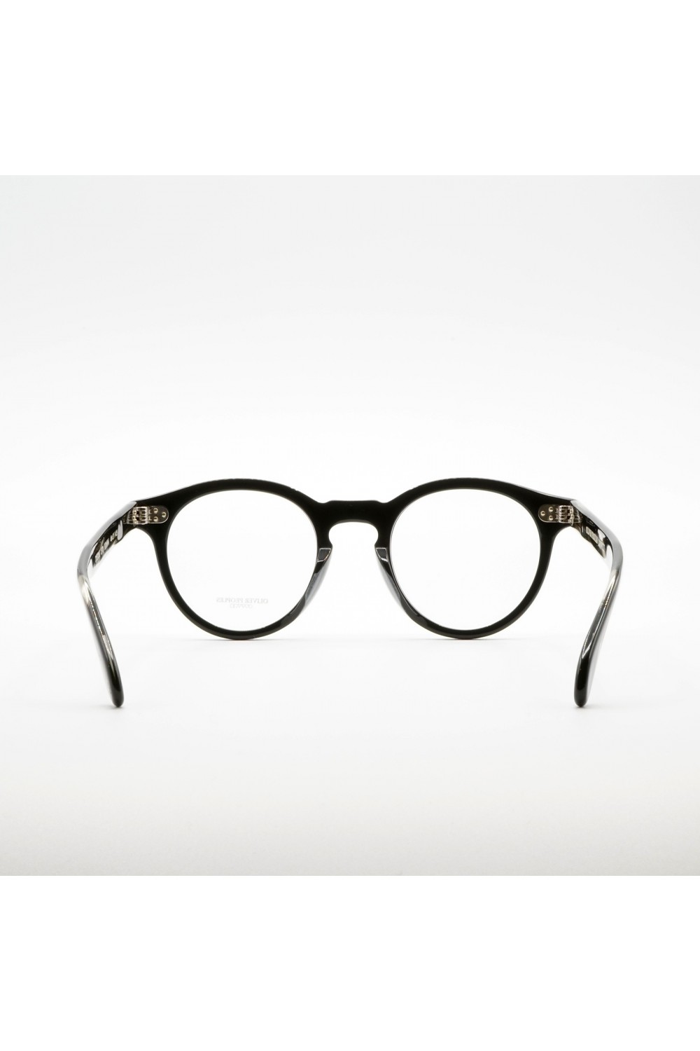 Oliver Peoples - Occhiali da vista tondi in celluloide unisex nero, marrone