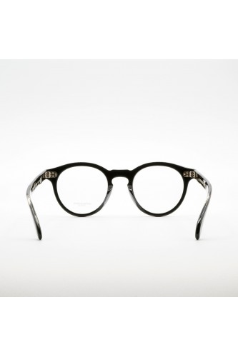 Oliver Peoples - Occhiali da vista tondi in celluloide unisex nero, marrone