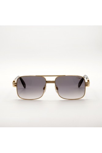Cazal - Occhiali da sole in metallo squadrati per uomo oro - 988 003