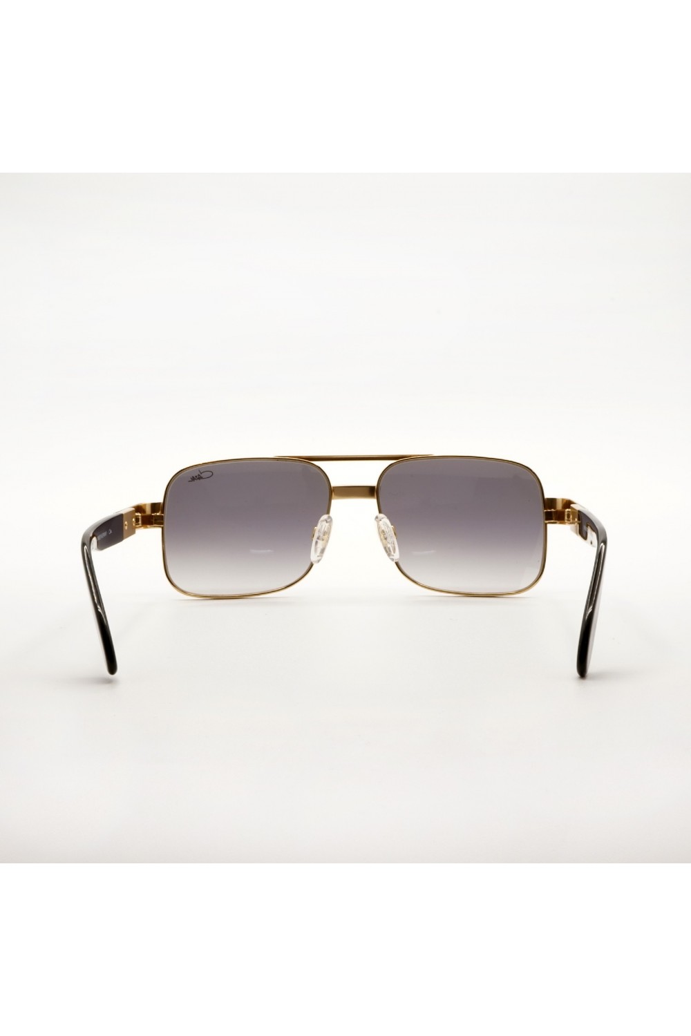 Cazal - Occhiali da sole in metallo squadrati per uomo oro - 988 003