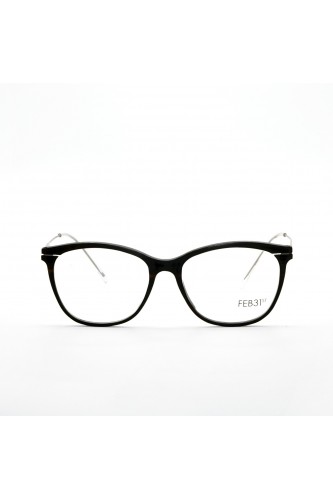 Feb 31st - Occhiali da vista in legno cat eye per donna marrone bruciato -