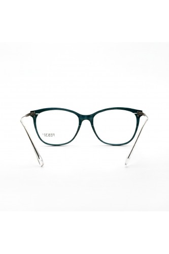 Feb 31st - Occhiali da vista in legno cat eye per donna marrone bruciato -