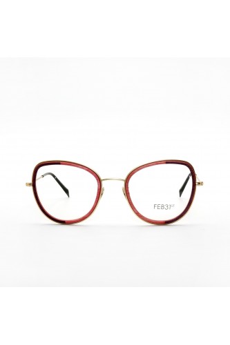 Feb 31st - Occhiali da vista in legno tondi per donna rosa - ARIKA 7424 2