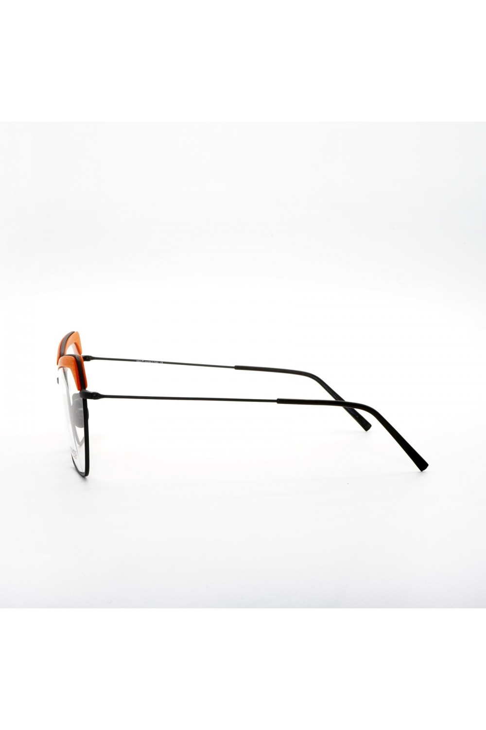 Feb 31st - Occhiali da vista in legno esagonali per donna arancione - LORY 1665