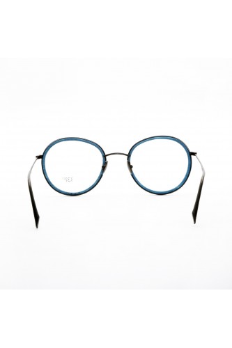 Feb 31st - Occhiali da vista in legno tondi unisex nero, argento - CRI