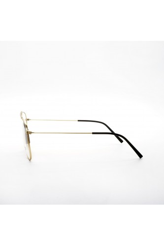 Feb 31st - Occhiali da vista in legno squadrati unisex oro - GIAN QUERCIA