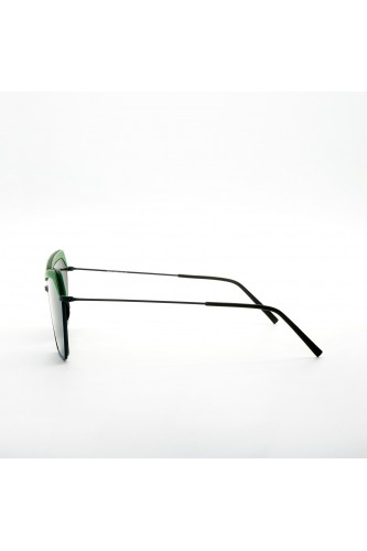 Feb 31st - Occhiali da sole in legno esagonali per donna verde - LORY 354