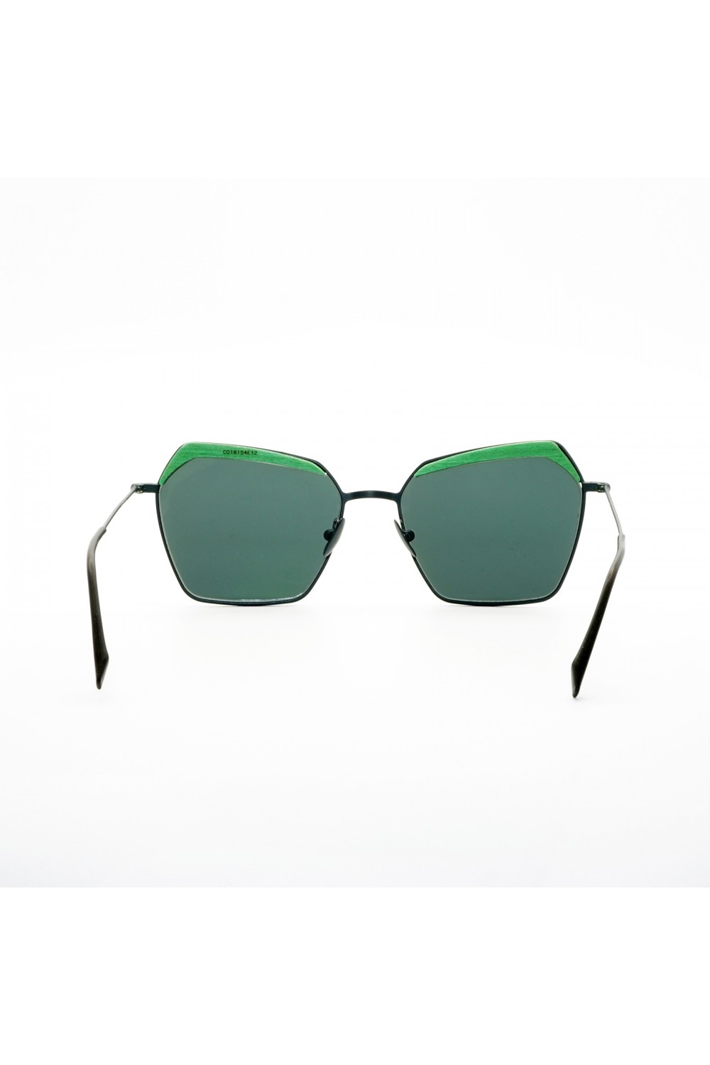 Feb 31st - Occhiali da sole in legno esagonali per donna verde - LORY 354