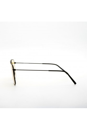 Feb 31st - Occhiali da sole in legno squadrati per uomo nero - GIAN NERO