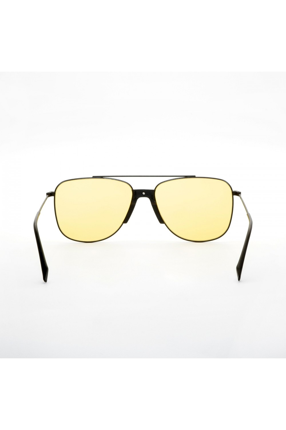 Feb 31st - Occhiali da sole in legno squadrati per uomo nero - GIAN NERO