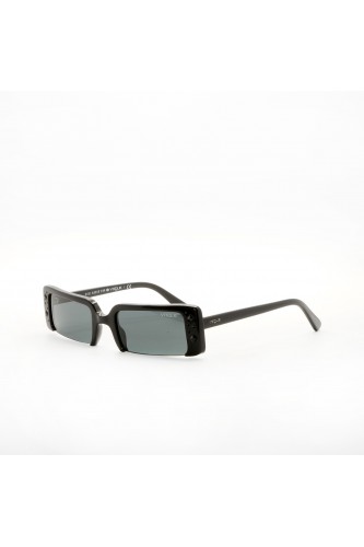 Vogue - Occhiali da sole in celluloide rettangolari per donna nero, tartarugato