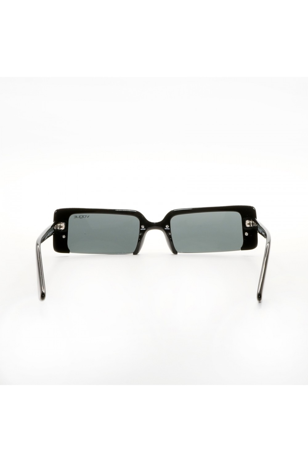 Vogue - Occhiali da sole in celluloide rettangolari per donna nero, tartarugato