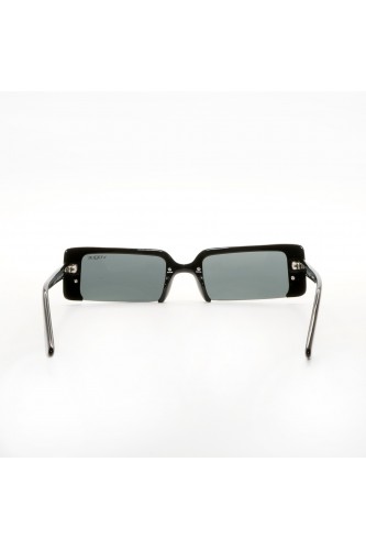 Vogue - Occhiali da sole in celluloide rettangolari per donna nero, tartarugato