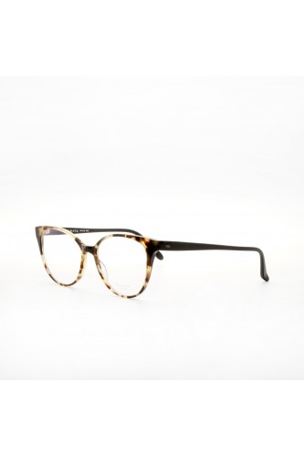 Masunaga - Occhiali da vista in celluloide cat eye per donna tartarugato
