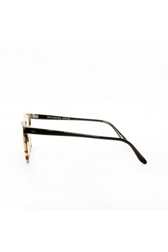 Masunaga - Occhiali da vista in celluloide cat eye per donna tartarugato