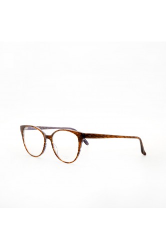 Masunaga - Occhiali da vista in celluloide cat eye per donna tartarugato