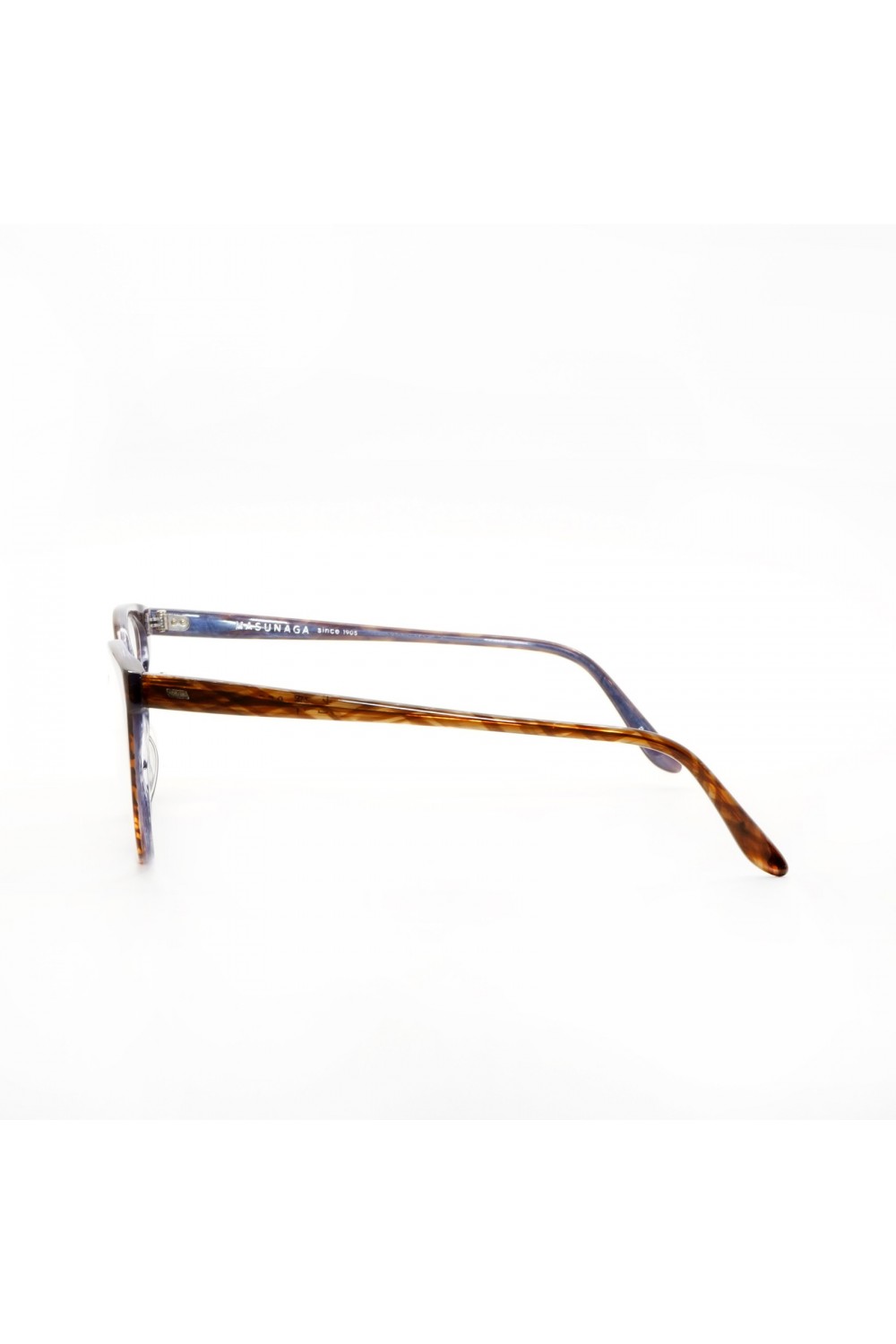 Masunaga - Occhiali da vista in celluloide cat eye per donna tartarugato