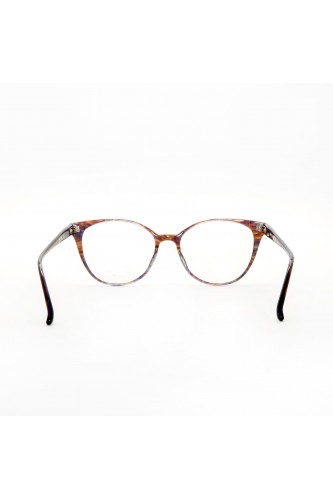 Masunaga - Occhiali da vista in celluloide cat eye per donna tartarugato