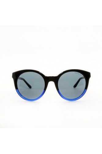Polo Ralph Lauren - Occhiali da sole in celluloide tondi per donna nero/blu - 2