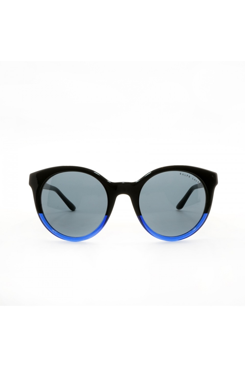 Polo Ralph Lauren - Occhiali da sole in celluloide tondi per donna nero/blu -