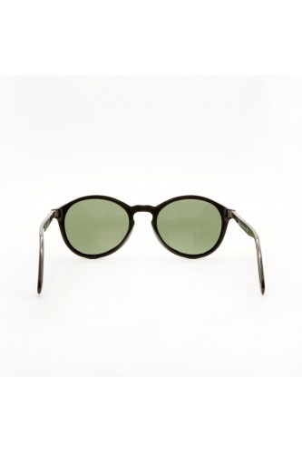 Persol - Occhiali da sole in celluloide tondi per uomo nero - 3237 95/31