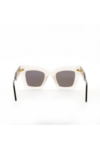 Soya - Occhiali da sole in celluloide squadrati per donna trasparente -
