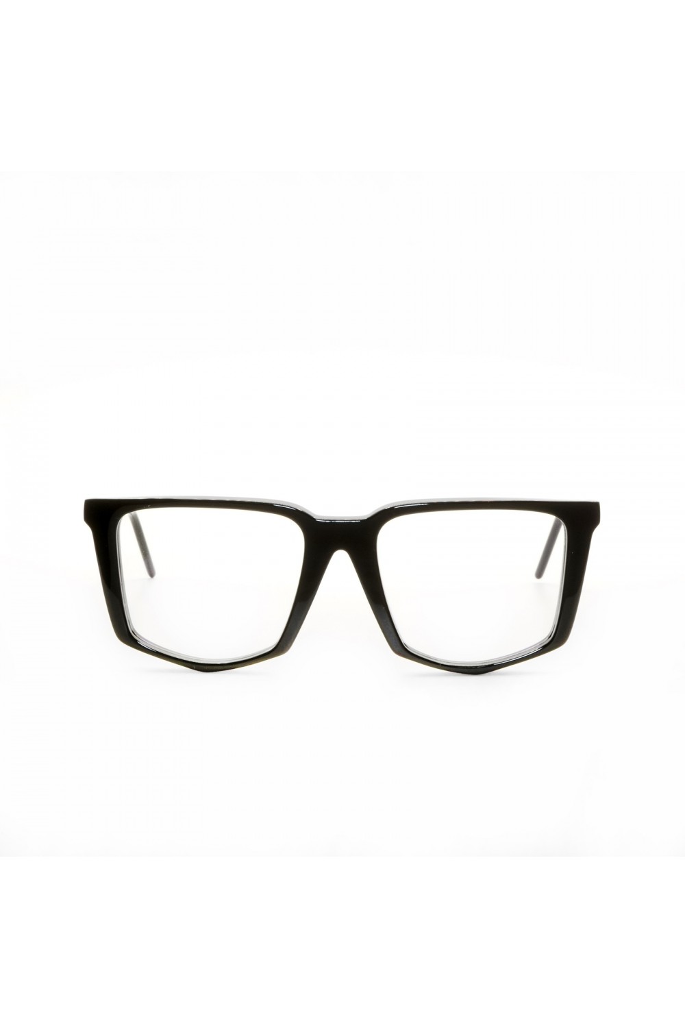 Soya - Occhiali da vista in celluloide squadrati unisex nero, tartarugato -