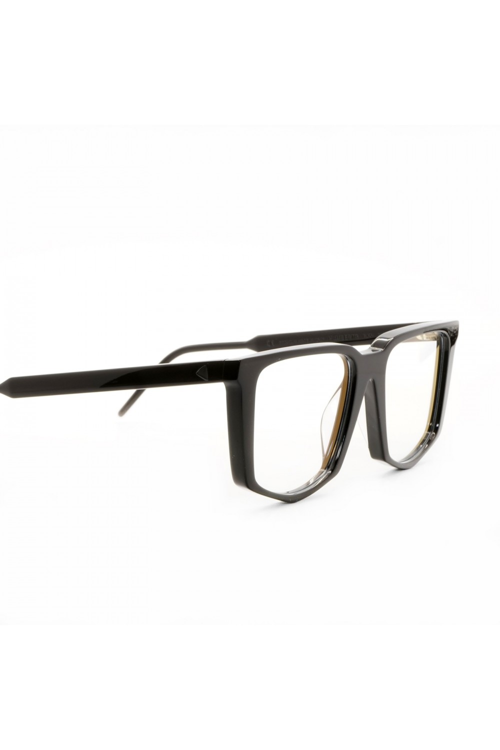 Soya - Occhiali da vista in celluloide squadrati unisex nero, tartarugato -