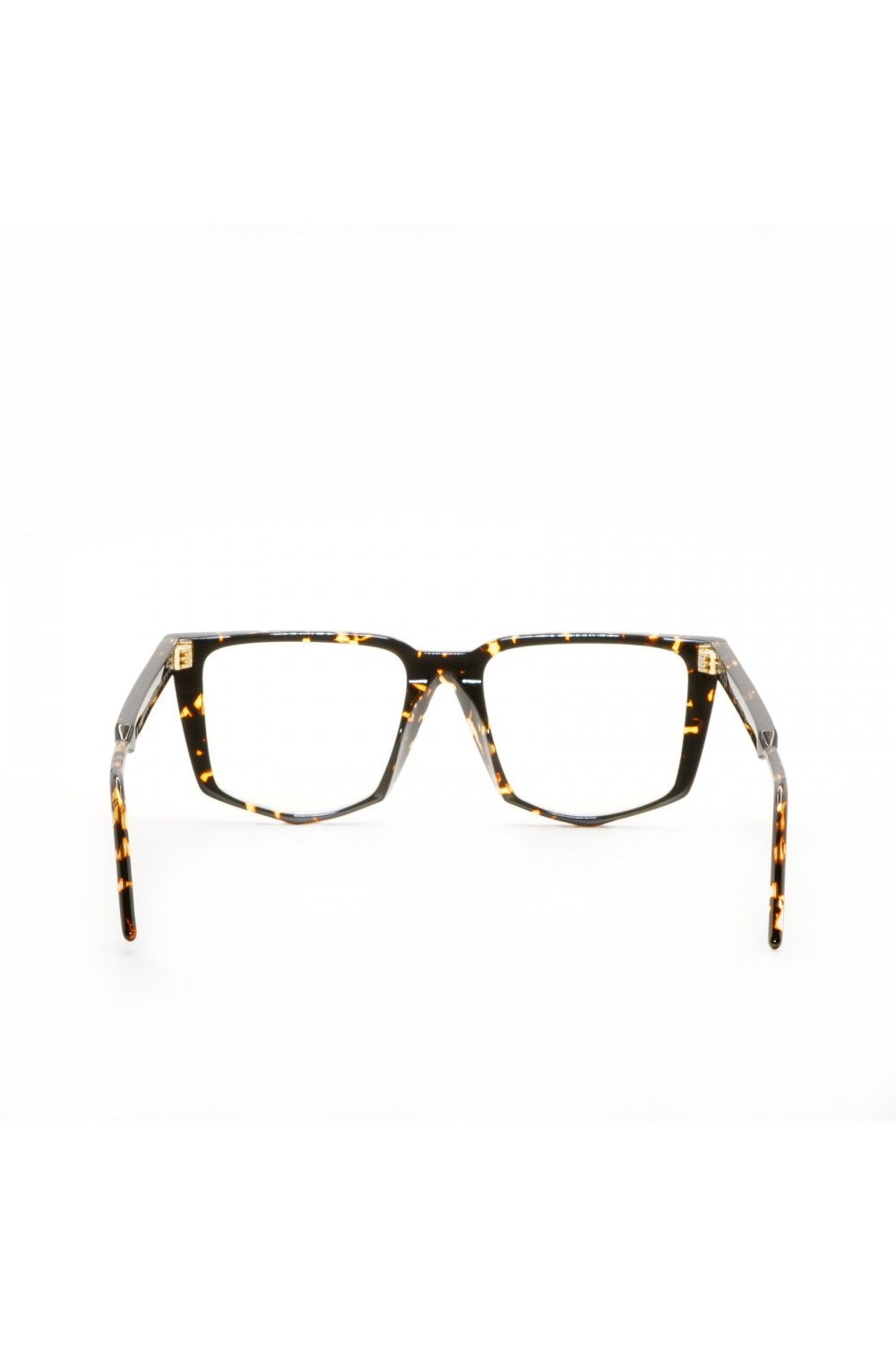 Soya - Occhiali da vista in celluloide squadrati unisex nero, tartarugato -