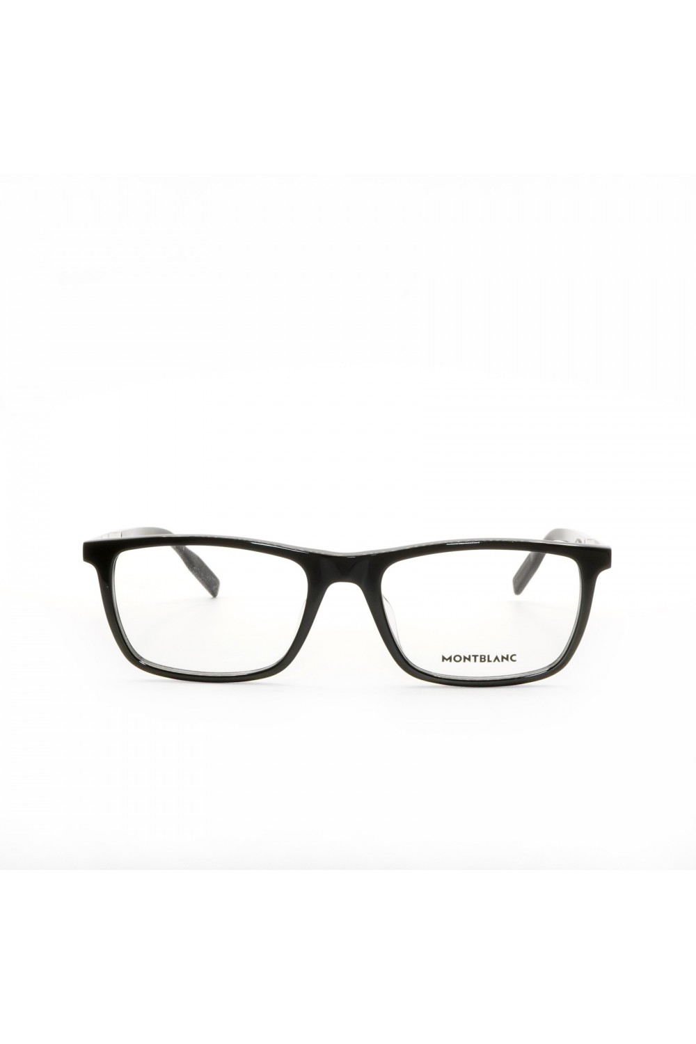 Montblanc - Occhiali da vista in celluloide rettangolari per uomo nero - MB0021