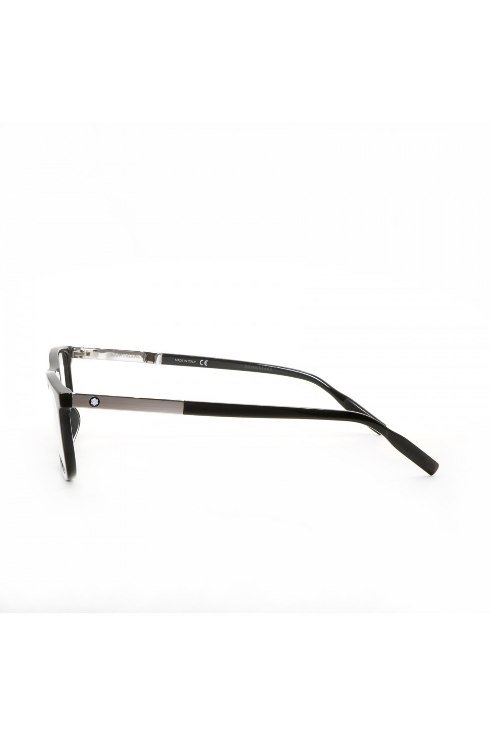 Montblanc - Occhiali da vista in celluloide rettangolari per uomo nero - MB0021