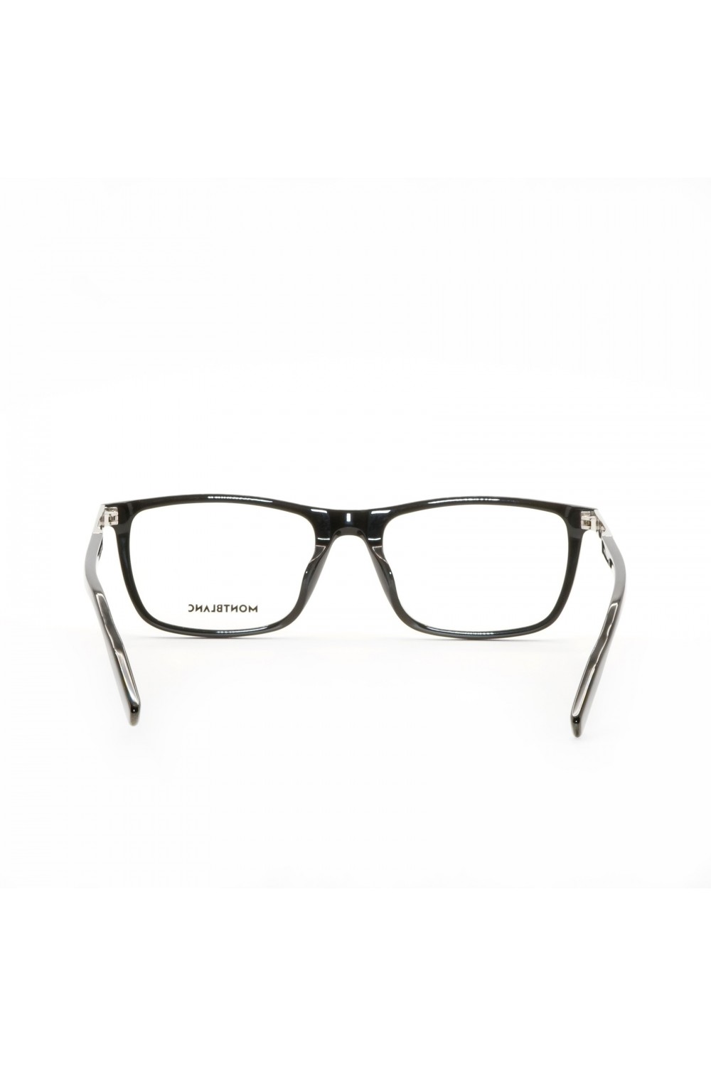 Montblanc - Occhiali da vista in celluloide rettangolari per uomo nero - MB0021