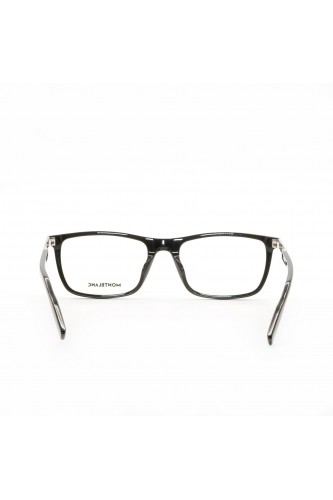 Montblanc - Occhiali da vista in celluloide rettangolari per uomo nero - MB0021