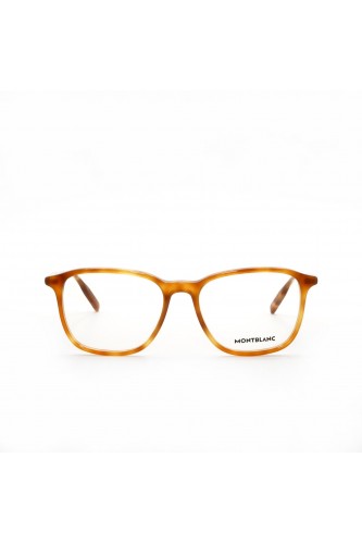 Montblanc - Occhiali da vista in celluloide squadrati per uomo tartarugato